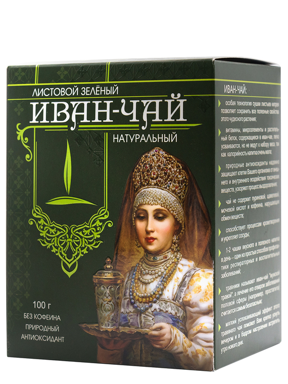 Иван-чай зеленый листовой, 100 г.
